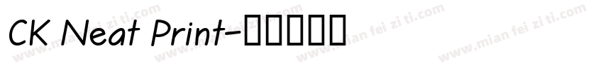 CK Neat Print字体转换